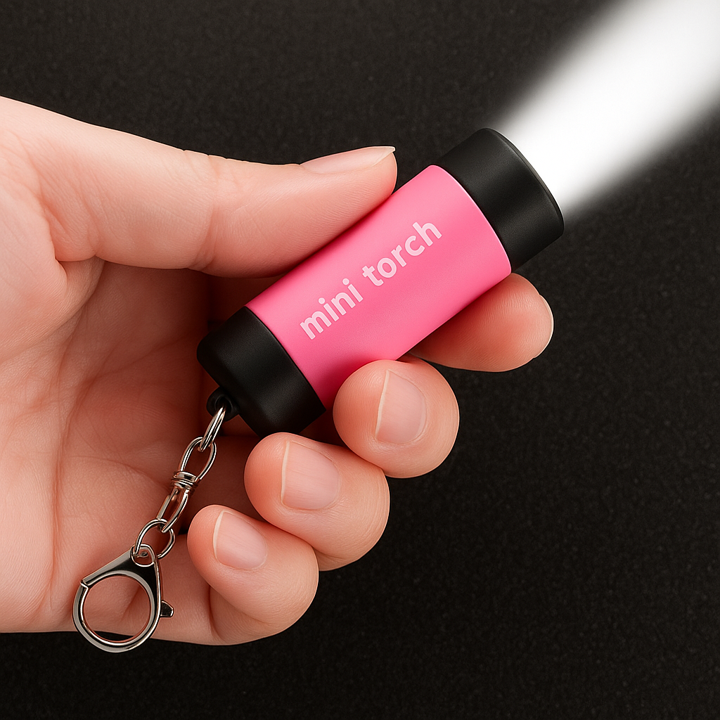 Mini Keychain Flashlight USB Rechargeable