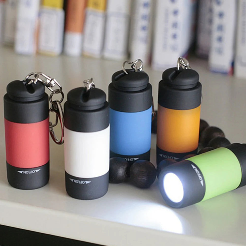 Mini Keychain Flashlight USB Rechargeable