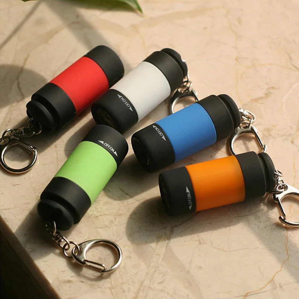 Mini Keychain Flashlight USB Rechargeable