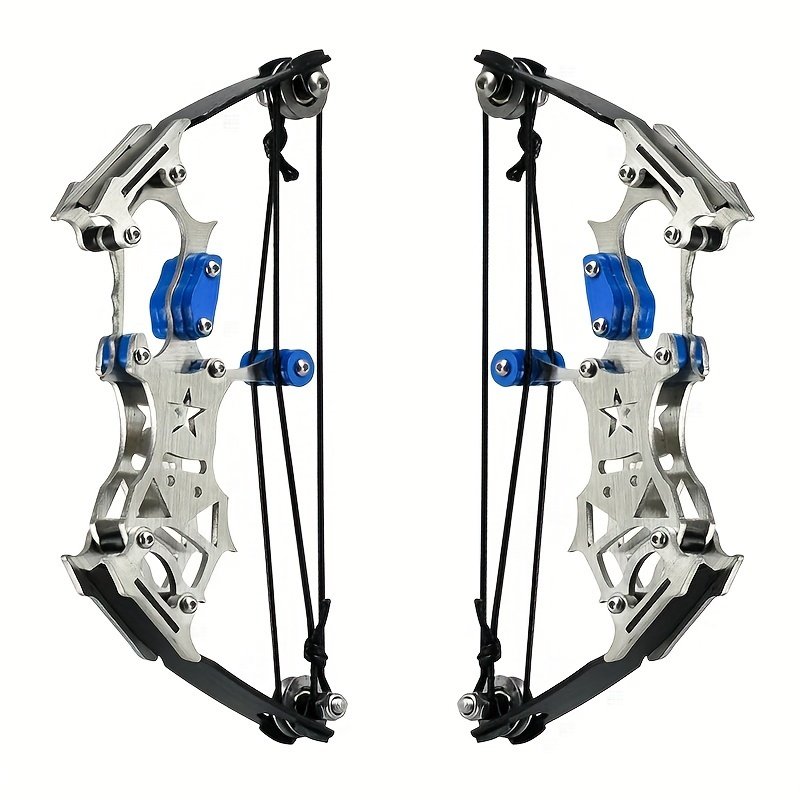 Mini Archery Bow Set – 5.5” Stainless Steel Pocket Bow with 10 Arrows - Image 2