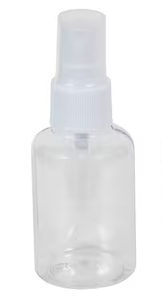 Clear Mini Refillable Pump Spray Bottle 2.6oz 77ml