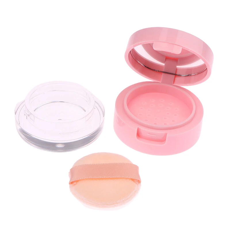 Mini Refillable Loose Powder Container with Puff & Mirror – Travel Size (3g) - Image 14