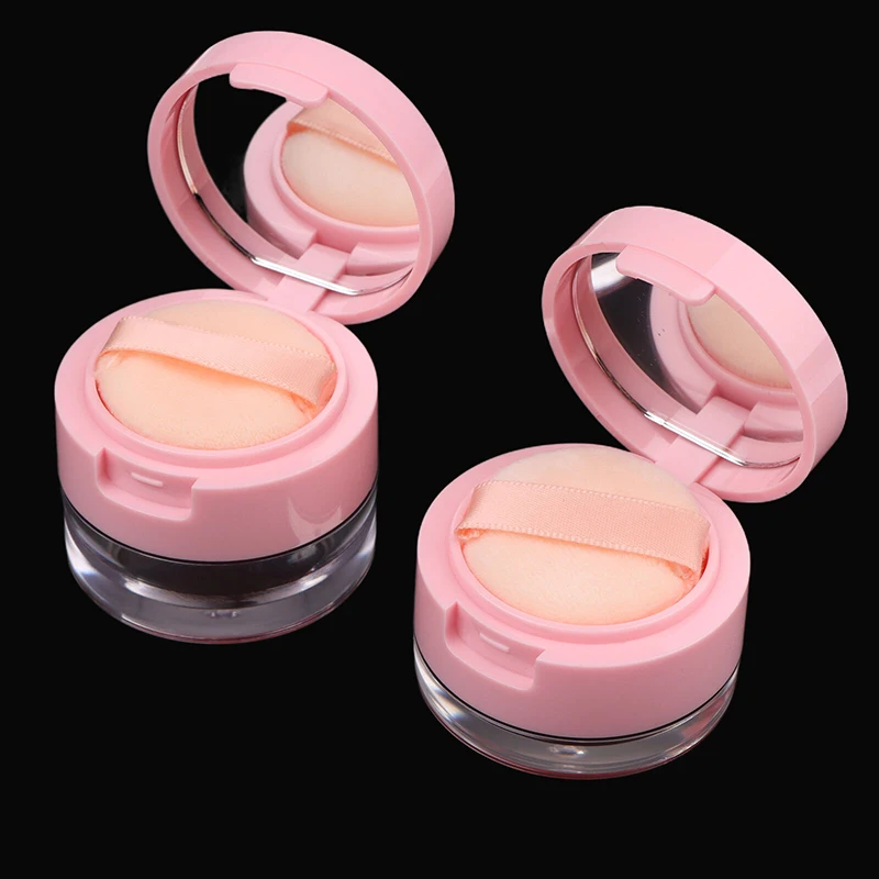 Mini Refillable Loose Powder Container with Puff & Mirror – Travel Size (3g) - Image 11