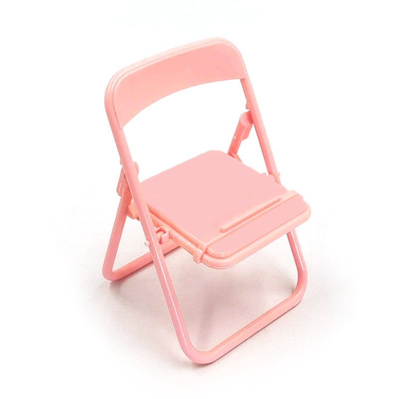 Mini Folding Chair Phone Stand – Cute Portable Phone Holder for Desk & Travel