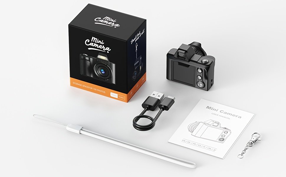 Mini Digital Keychain Camera – 1080p HD Portable Recorder with 64GB Memory, USB Rechargeable - Image 9