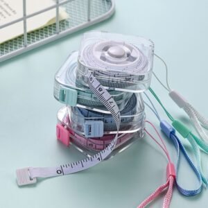 Mini Tape Measure -Retractable Soft (78.7 in / 2m) – Portable Sewing & Body Measuring Tape
