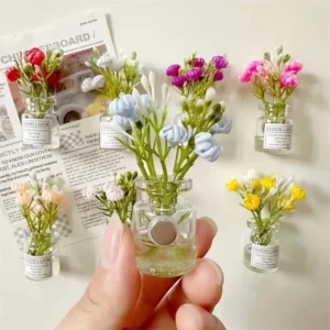 Mini Flower Vase Magnets (8-Piece Set)