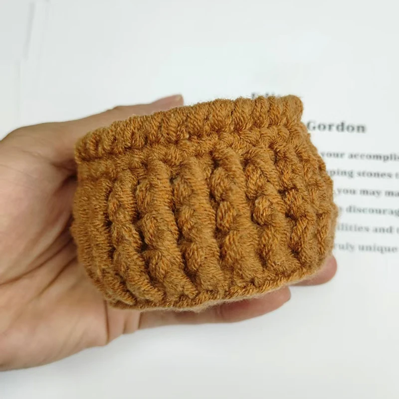 Mini Crochet Rose Coaster Set | Handmade Flower Coasters & Desk Decor - Image 24