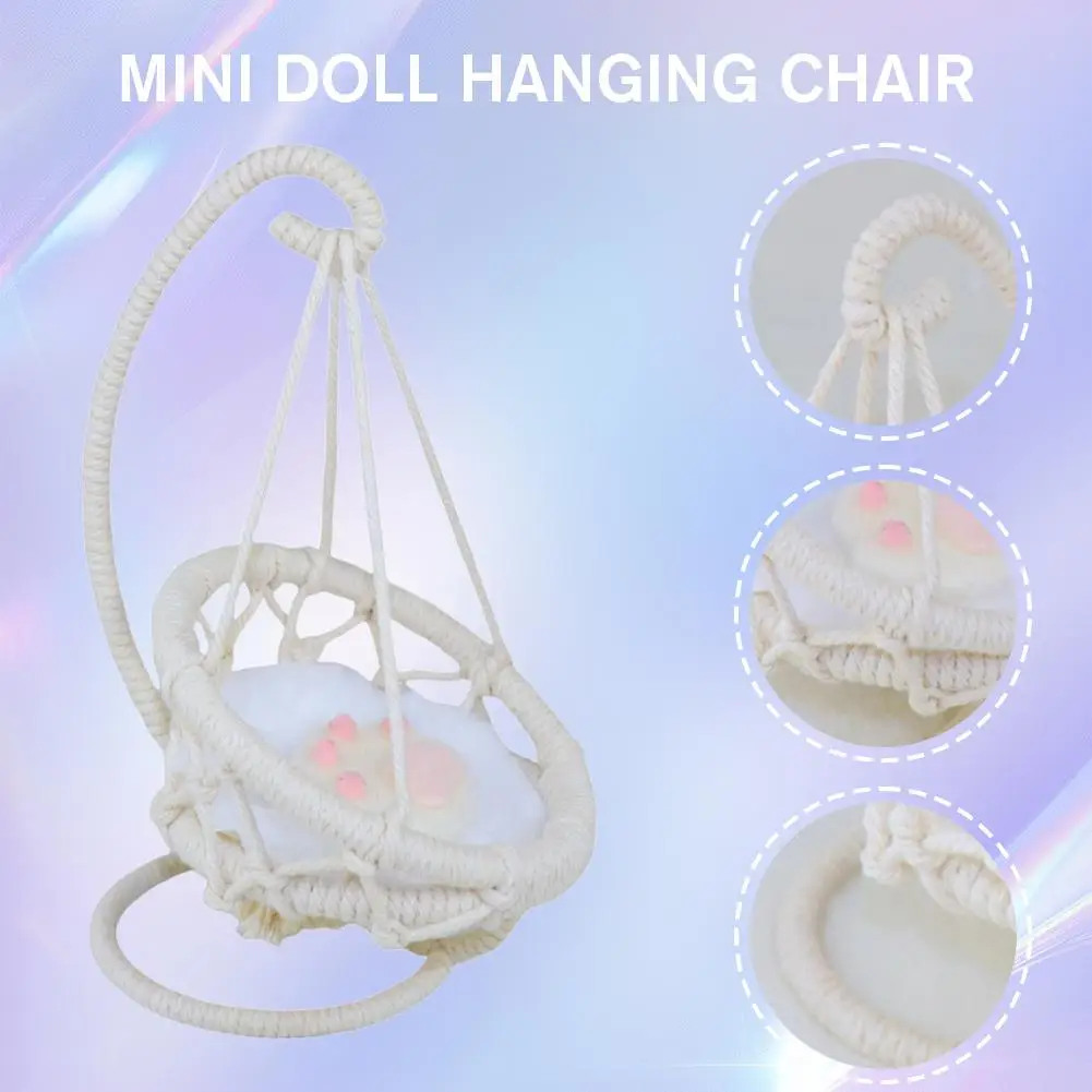 Mini Doll Hanging Chair | Swing for Dolls & Plush Toys - Image 3