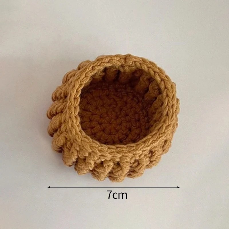 Mini Crochet Rose Coaster Set | Handmade Flower Coasters & Desk Decor - Image 7