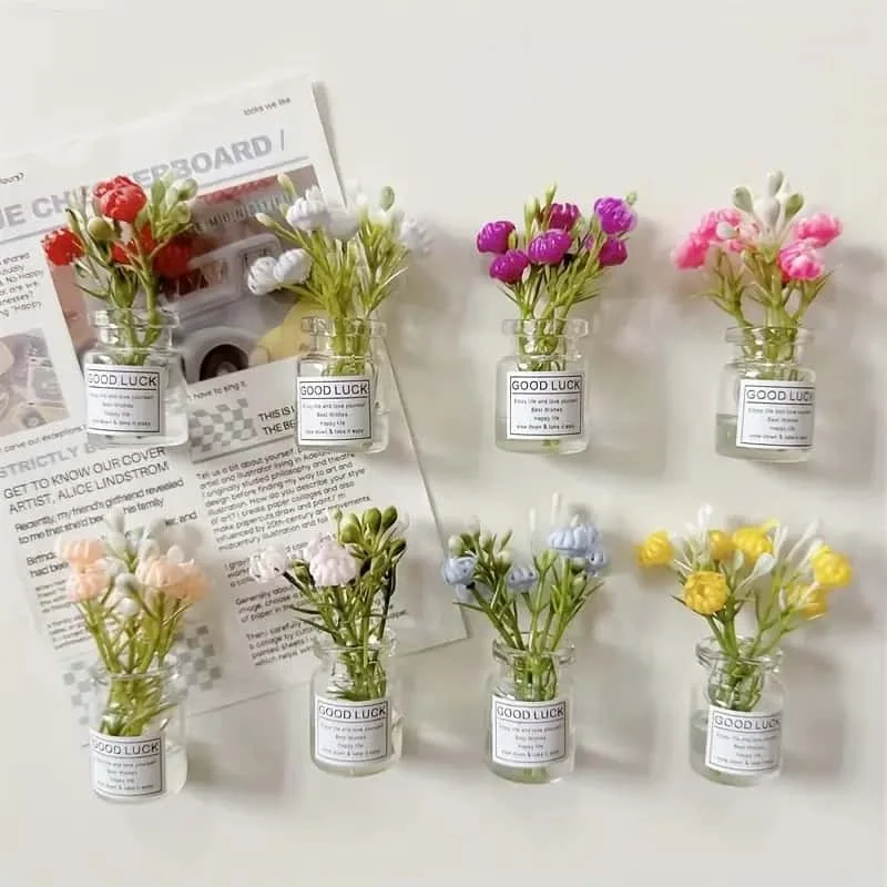 Mini Flower Vase Magnets (8-Piece Set) - Image 2