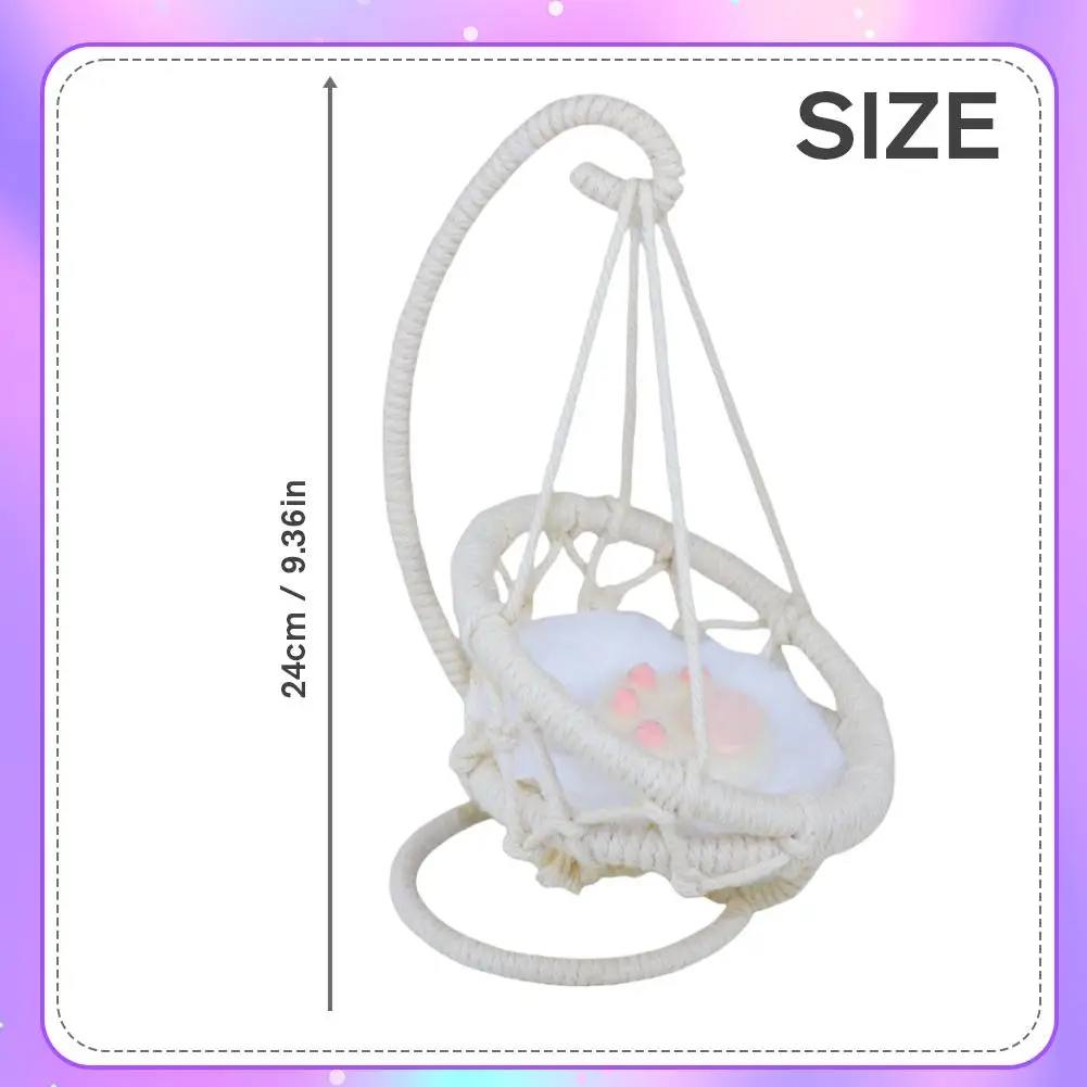 Mini Doll Hanging Chair | Swing for Dolls & Plush Toys - Image 6