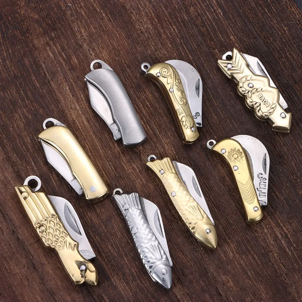 Mini Folding Pocket Knife – Compact Stainless Steel Keychain Knife - Image 4