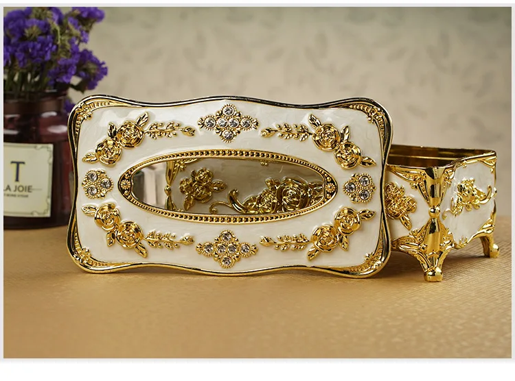 Luxury Decorative Tissue Box Cover – European Style Acrylic Tissue Holder, Elegant Bathroom Vanity Bedroom Living Room Home Decor - Image 26