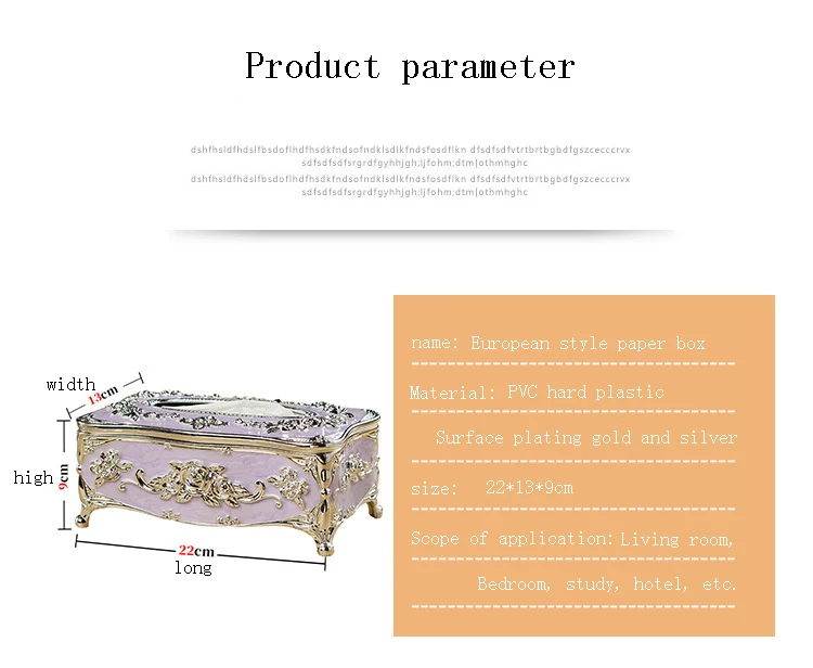 Luxury Decorative Tissue Box Cover – European Style Acrylic Tissue Holder, Elegant Bathroom Vanity Bedroom Living Room Home Decor - Image 22