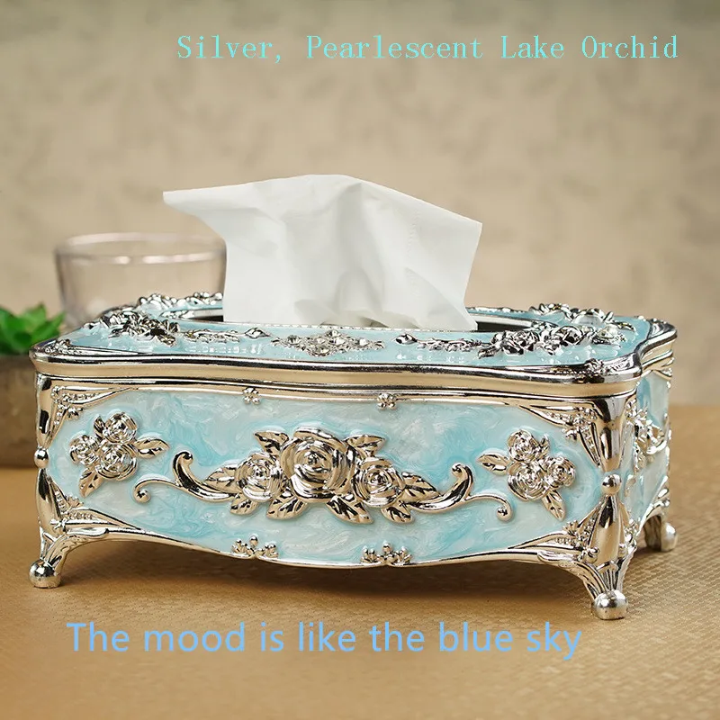 Luxury Decorative Tissue Box Cover – European Style Acrylic Tissue Holder, Elegant Bathroom Vanity Bedroom Living Room Home Decor - Image 2