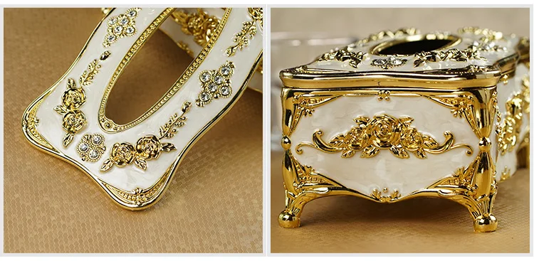 Luxury Decorative Tissue Box Cover – European Style Acrylic Tissue Holder, Elegant Bathroom Vanity Bedroom Living Room Home Decor - Image 25
