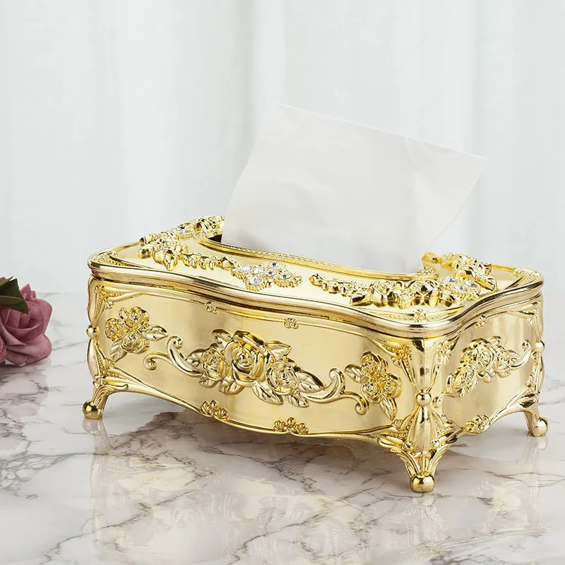 Luxury Decorative Tissue Box Cover – European Style Acrylic Tissue Holder, Elegant Bathroom Vanity Bedroom Living Room Home Decor - Image 8