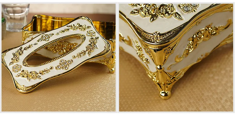 Luxury Decorative Tissue Box Cover – European Style Acrylic Tissue Holder, Elegant Bathroom Vanity Bedroom Living Room Home Decor - Image 24