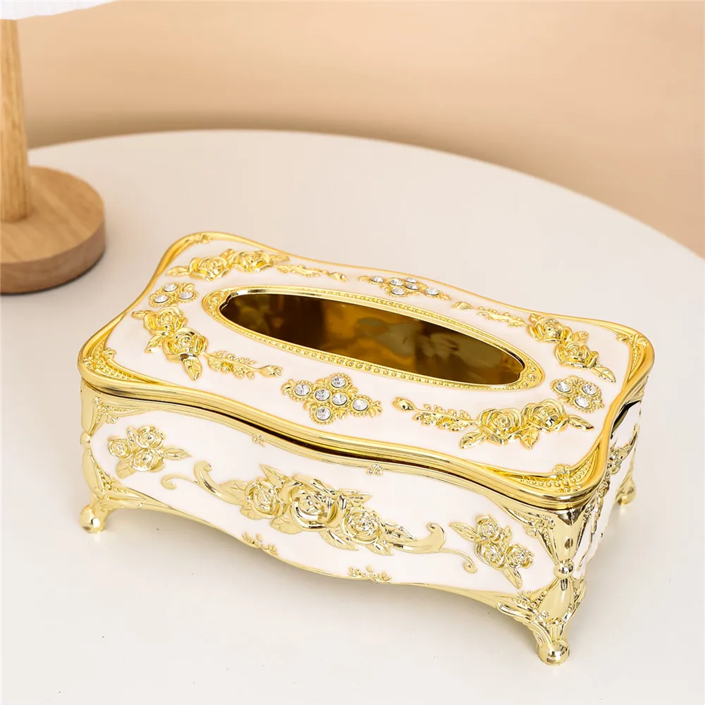 Luxury Decorative Tissue Box Cover – European Style Acrylic Tissue Holder, Elegant Bathroom Vanity Bedroom Living Room Home Decor - Image 5